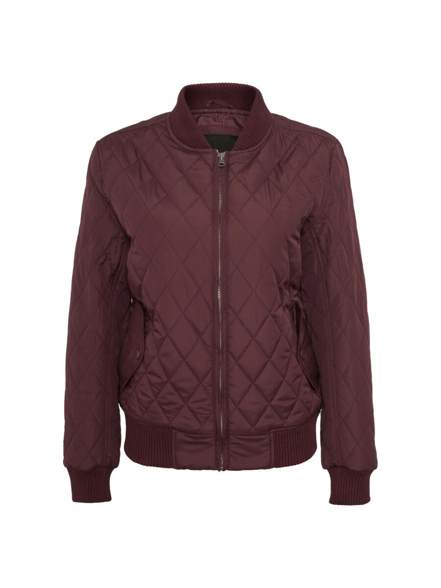 Urban Classics Átmeneti dzseki 'Diamond Quilt'  sötétvörös-hu