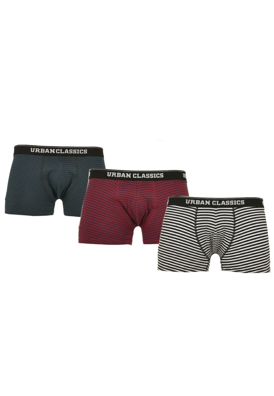 Urban Classics Boxeralsók  bézs / sötétzöld / cseresznyepiros / fekete-hu