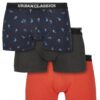Urban Classics Boxeralsók  éjkék / égkék / narancsvörös / fekete melír-hu