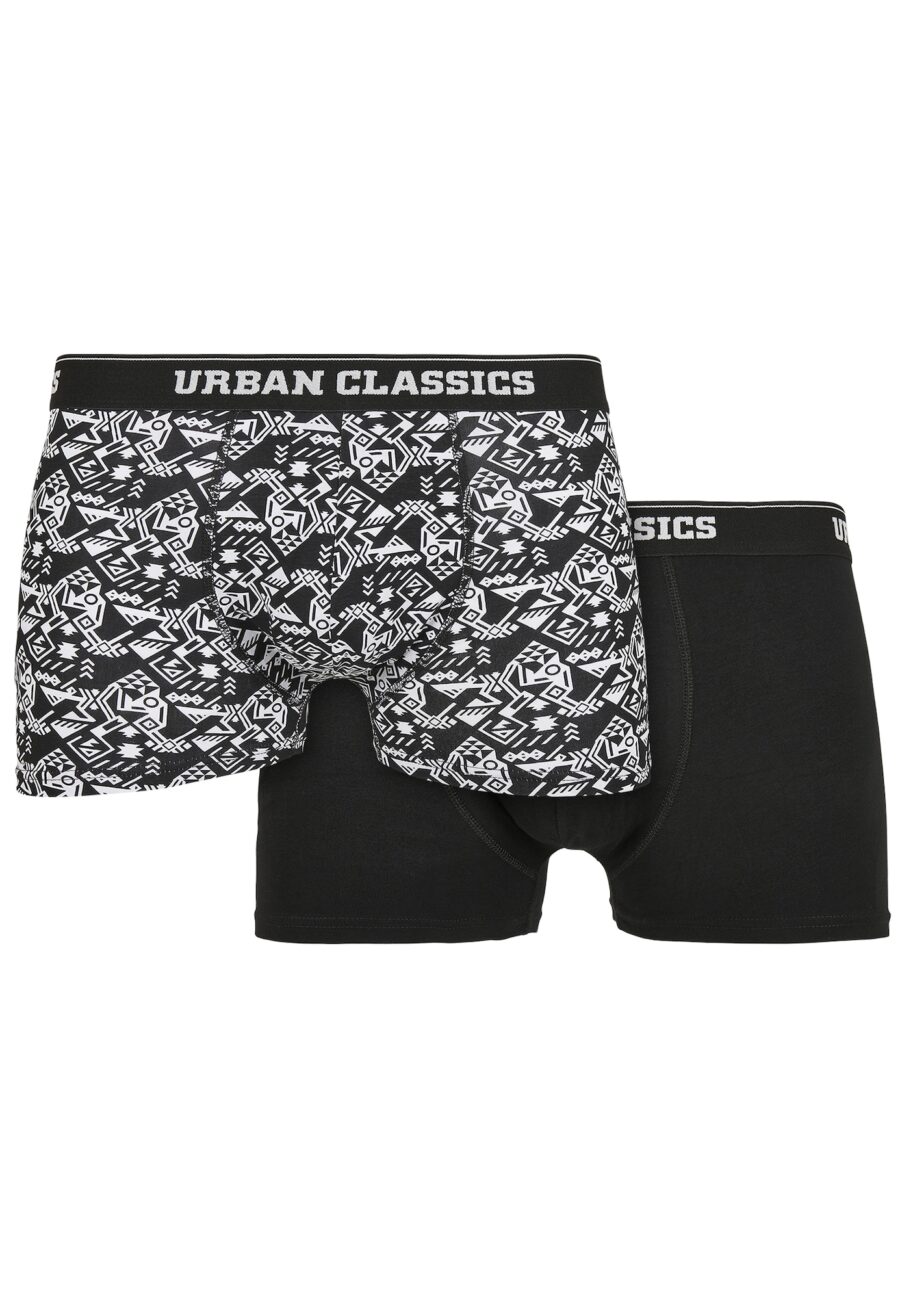 Urban Classics Boxeralsók  fekete / fehér-hu