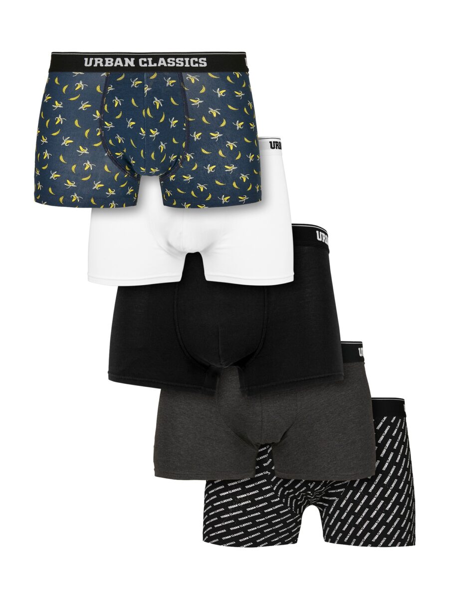 Urban Classics Boxeralsók  kobaltkék / világos sárga / antracit / fekete / fehér-hu