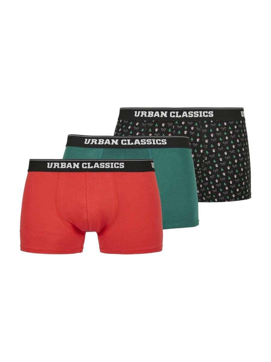 Urban Classics Boxeralsók  tengerészkék / zöld / piros-hu