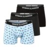Urban Classics Boxeralsók  világoskék / antracit / rózsaszín / fekete-hu