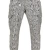 Urban Classics Cargo nadrágok  szürke melír / fehér-hu