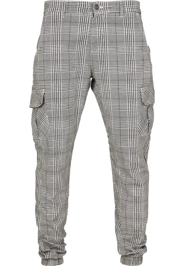 Urban Classics Cargo nadrágok  szürke melír / fehér-hu