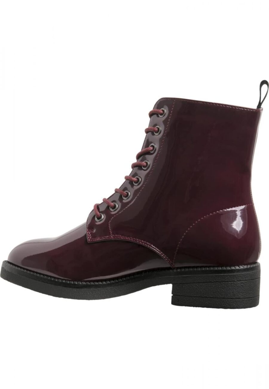 Urban Classics Fűzős rövid szárú csizmák  bordó-hu