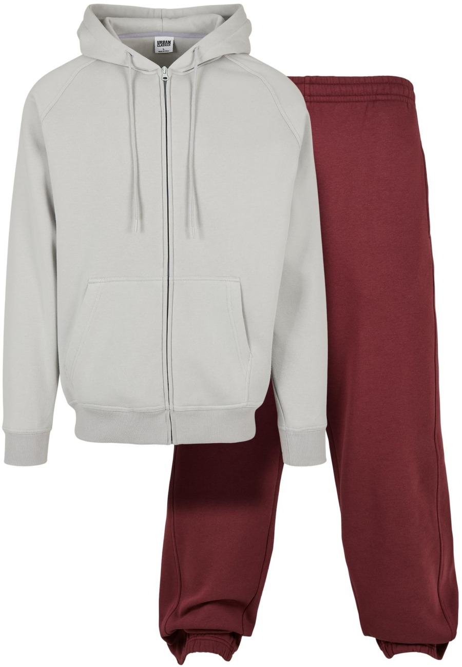 Urban Classics Jogging ruhák  világosszürke / borvörös-Hungary