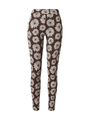 Urban Classics Leggings  sötét barna / fehér-Hungary