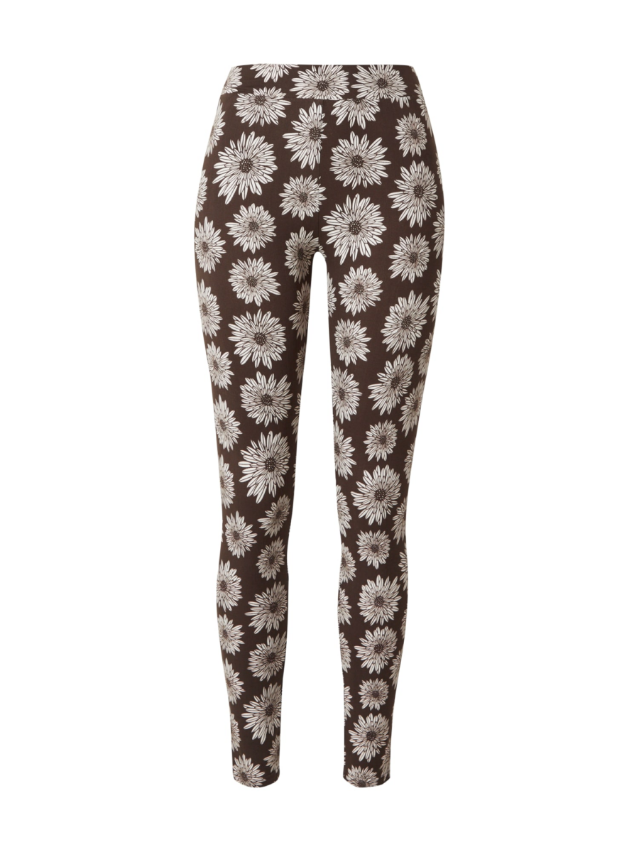 Urban Classics Leggings  sötét barna / fehér-Hungary
