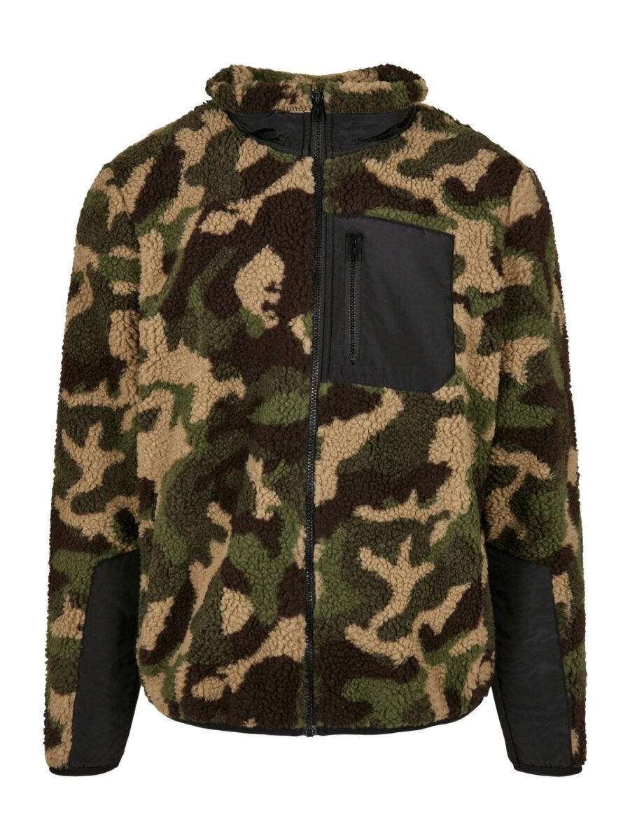 Urban Classics Polár dzseki  bézs / barna / khaki / fekete-hu