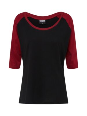 Urban Classics Póló  burgundi vörös / fekete