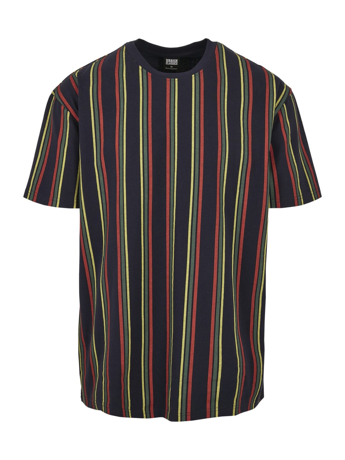 Urban Classics Póló  sötétkék / sárga / piros