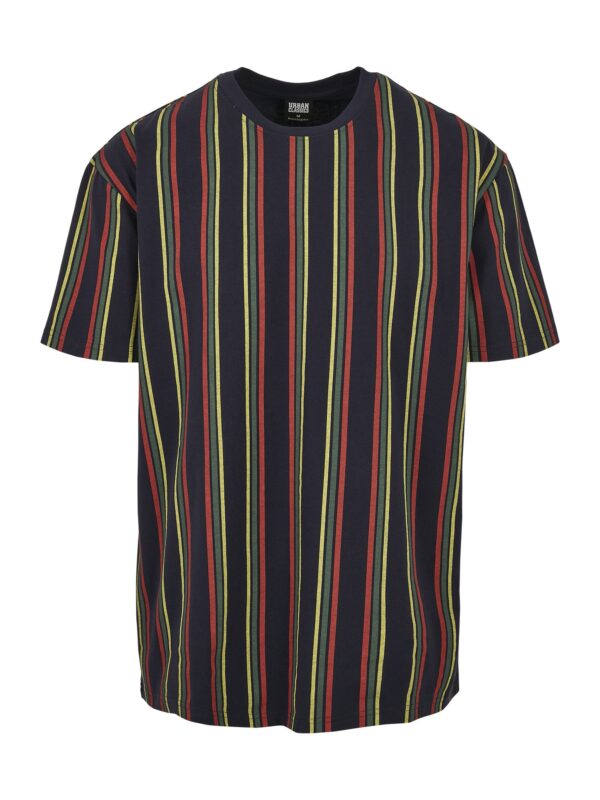 Urban Classics Póló  sötétkék / sárga / piros