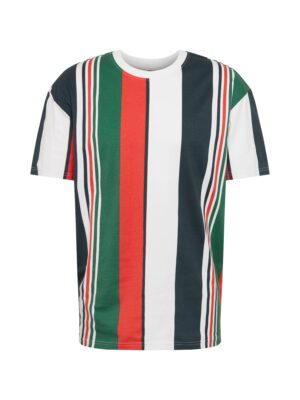 Urban Classics Póló  tengerészkék / zöld / piros / fehér