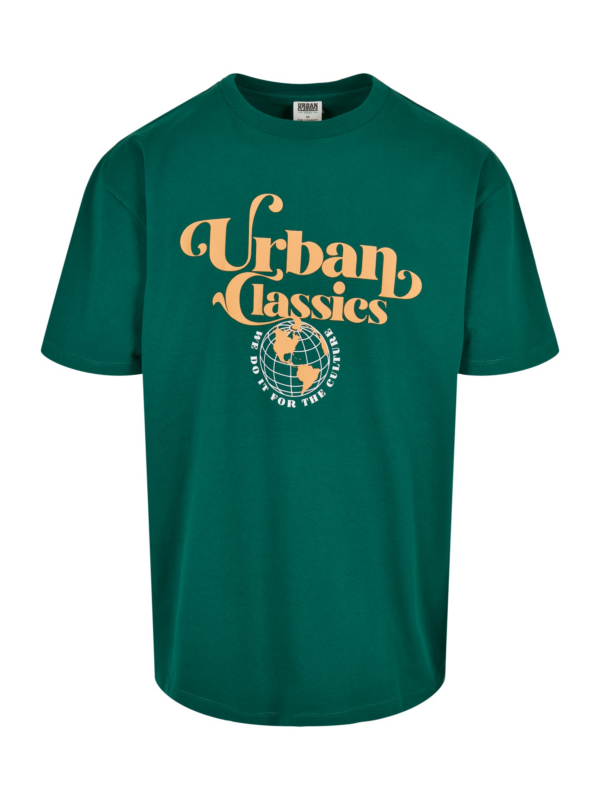 Urban Classics Póló  világos sárga / smaragd / fehér-Hungary