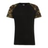 Urban Classics Póló  világosbarna / zöld / khaki / fekete