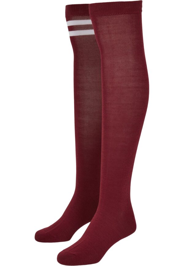Urban Classics Térdharisnyák  burgundi vörös / sötétvörös / fehér-hu