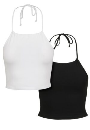 Urban Classics Top  fekete / fehér-hu