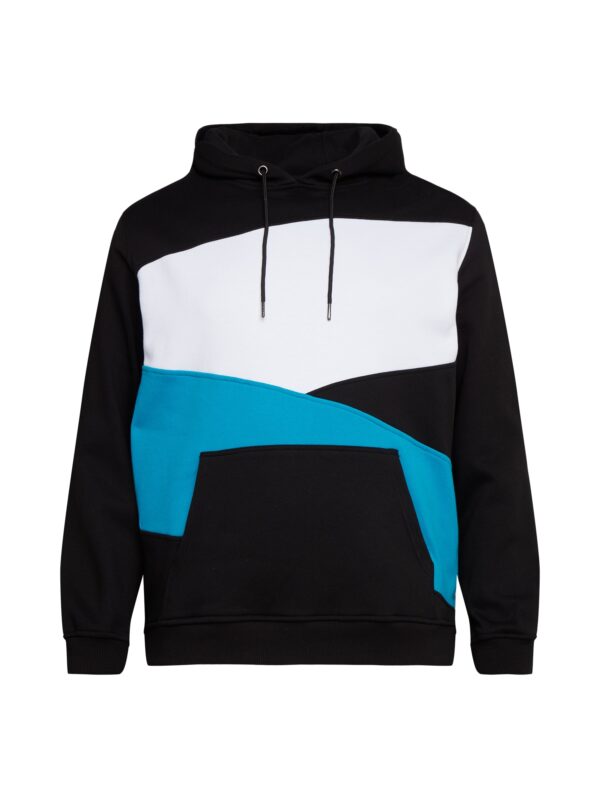 Urban Classics Tréning póló 'Zig Zag'  vízszín / fekete / fehér