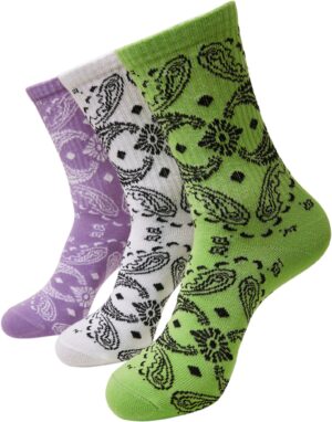 Urban Classics Zokni  kiwi / lila / fekete / fehér-hu