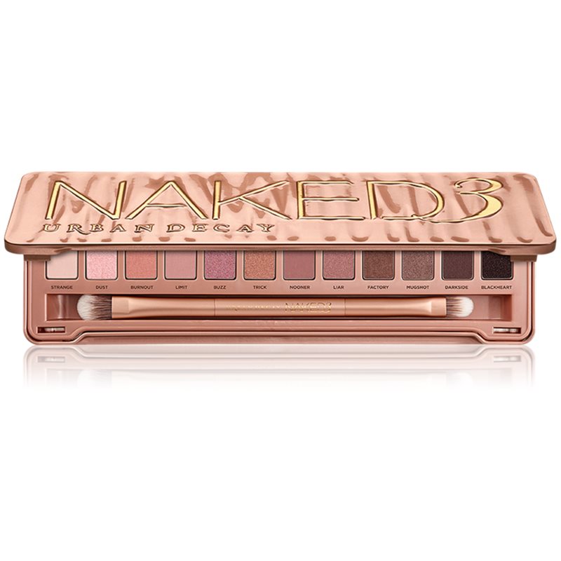 Urban Decay Naked3 szemhéjfesték paletta ecsettel 12x1