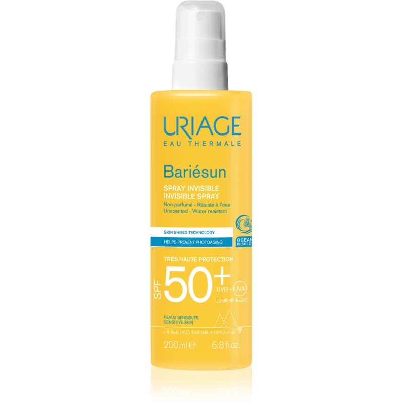 Uriage Bariésun Fragrance Free Invisible Spray SPF50+ védő spray arcra és testre SPF 50+ 200 ml-Ár