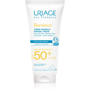 Uriage Bariésun Mineral Cream SPF 50+ ásványi védőkrém arcra és testre SPF 50+ vízálló 100 ml-Eredeti