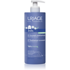 Uriage Bébé 1st Oleothermal Liniment gyengéd tisztító babakrém a pelenka területén 500 ml-Eredeti