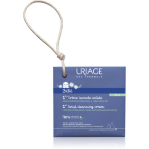 Uriage Bébé 1st Solid Cleansing Cream krémes szappan a finom és sima bőrért gyermekeknek születéstől kezdődően 100 g-Ár