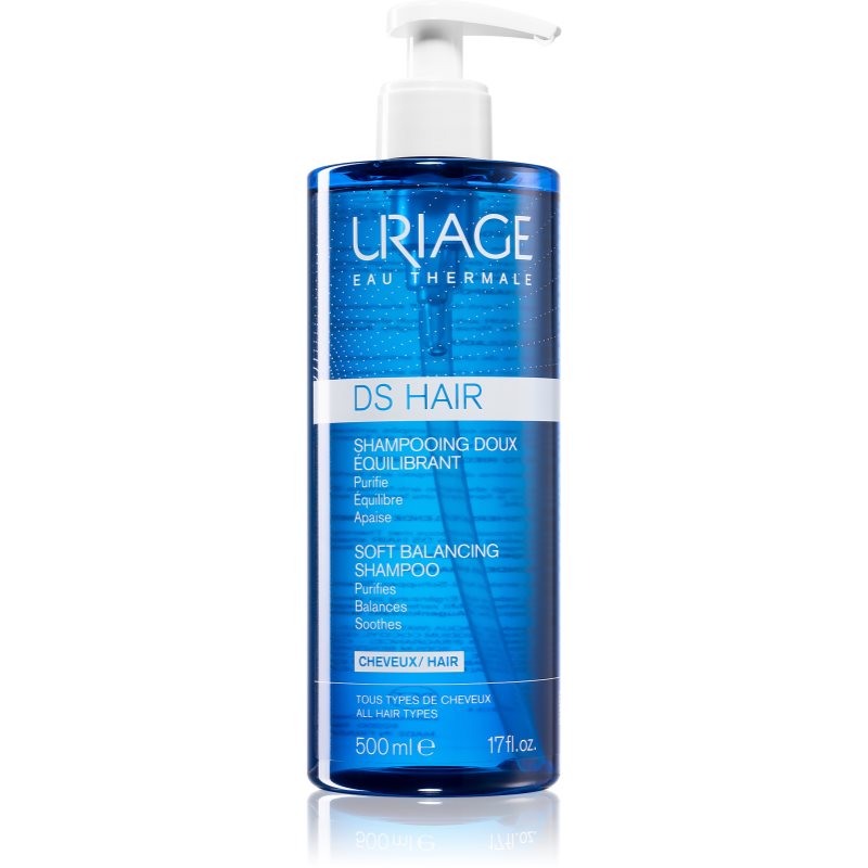 Uriage DS HAIR Soft Balancing Shampoo tisztító sampon érzékeny fejbőrre 500 ml-Eredeti