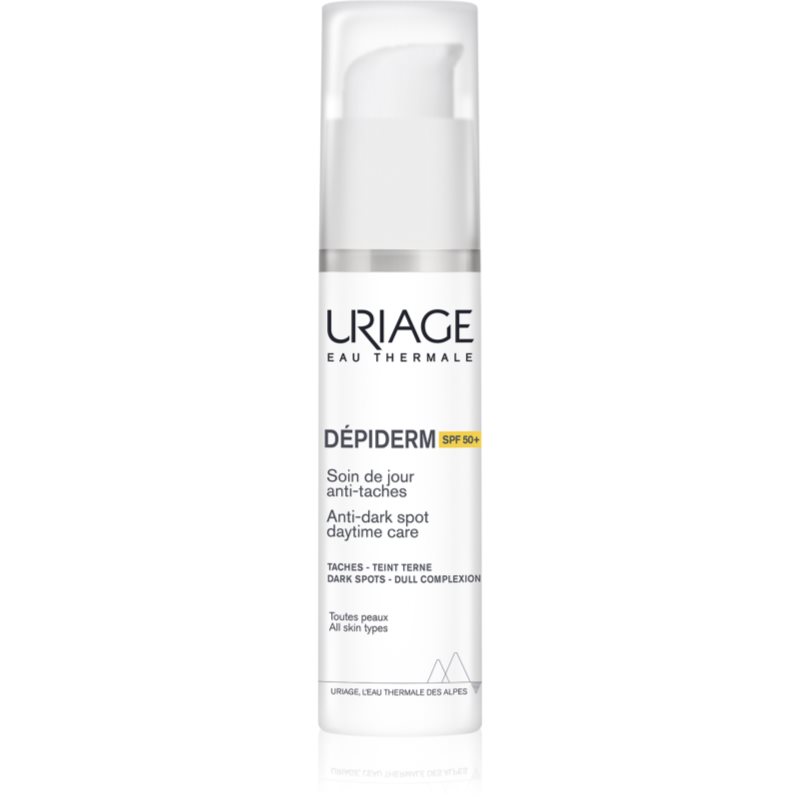 Uriage Dépiderm Anti-dark Spot Daytime Care védő nappali krém a pigmentfoltok csökkentésére SPF 50+ 30 ml-Ár