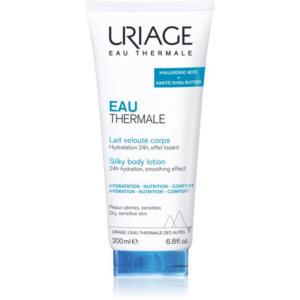 Uriage Eau Thermale Silky Body Lotion selymes testápló száraz és érzékeny bőrre 200 ml-Eredeti