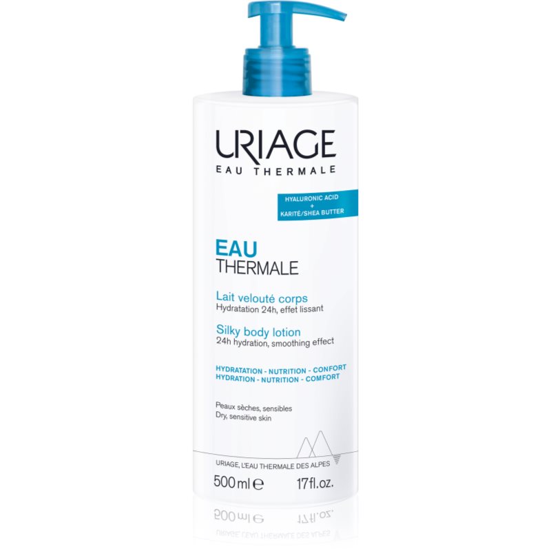 Uriage Eau Thermale Silky Body Lotion selymes testápló száraz és érzékeny bőrre 500 ml-Eredeti