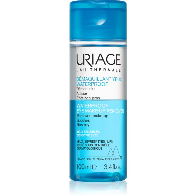 Uriage Eau Thermale Waterproof Eye Make-up Remover vízálló make-up lemosó érzékeny szemre 100 ml-Eredeti