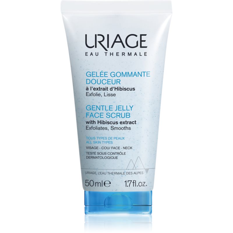 Uriage Gentle Jelly Face Scrub gyengéd bőrradír 50 ml-Eredeti