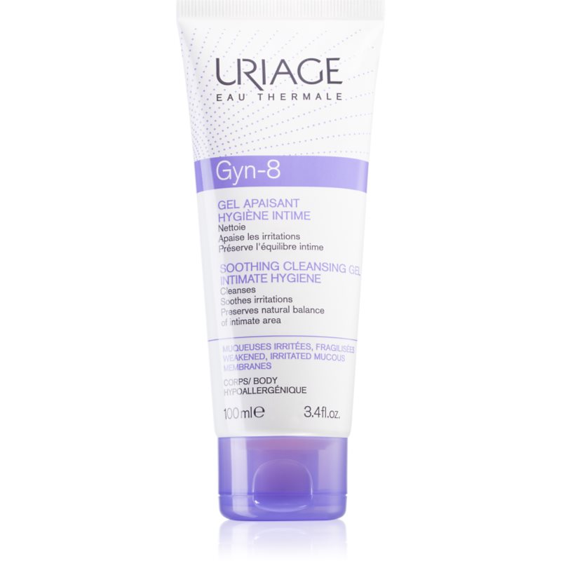 Uriage Gyn-Phy Gyn-8 Soothing Cleansing Gel Intimate Hygiene gél intim higiéniára az irritált bőrre 100 ml-Eredeti