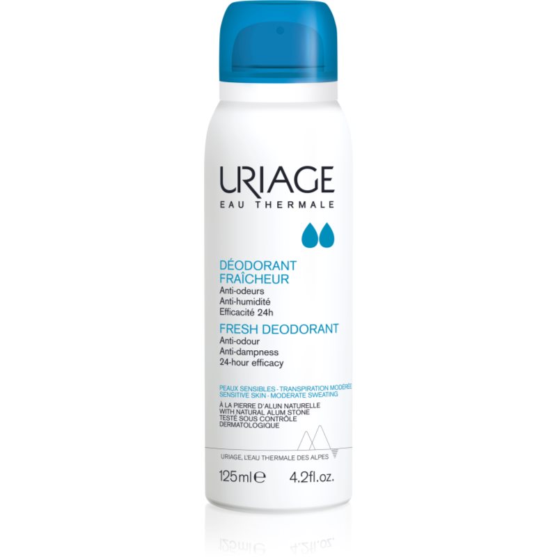 Uriage Hygiène Fresh Deodorant spray dezodor 24 órás védelem 125 ml-Eredeti