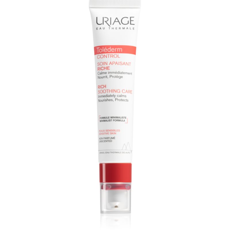 Uriage Toléderm Control Rich Soothing Care Tápláló nyugtató krém az érzékeny és intoleráns bőrre 40 ml-Ár