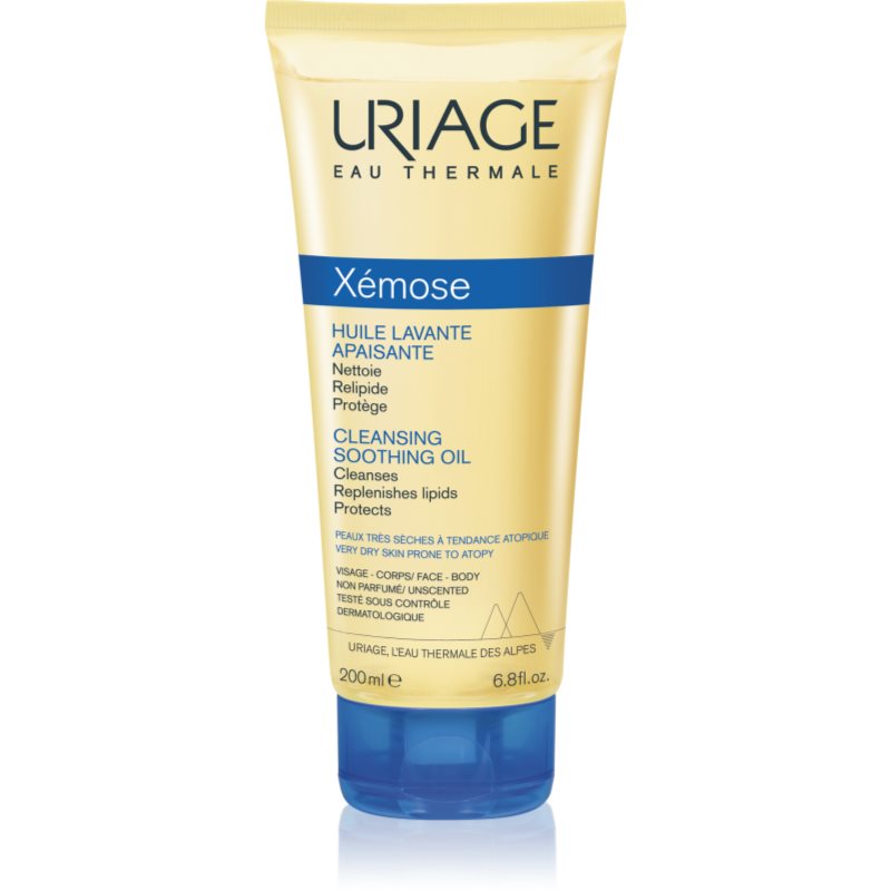 Uriage Xémose Cleansing Soothing Oil nyugtató és tisztító olaj száraz és érzékeny bőrre 200 ml-Eredeti