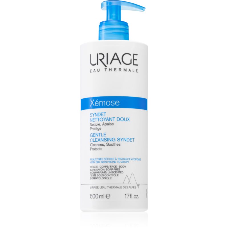 Uriage Xémose Gentle Cleansing Syndet finoman tisztító géles krém száraz és atópiás bőrre 500 ml-Eredeti