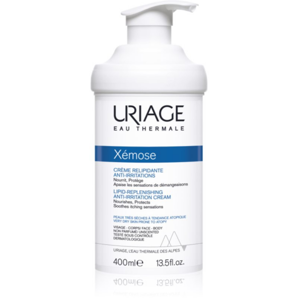 Uriage Xémose Lipid-Replenishing Anti-Irritation Cream lipidfeltöltő nyugtató krém nagyon száraz