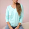 V-neck blouse mint