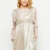 V-neck tunic silver