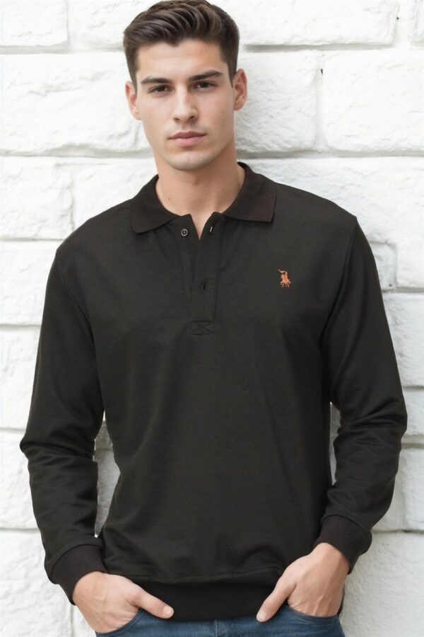V4007 DEWBERRY MEN'S SWEATSHIRT-PLAIN BLACK