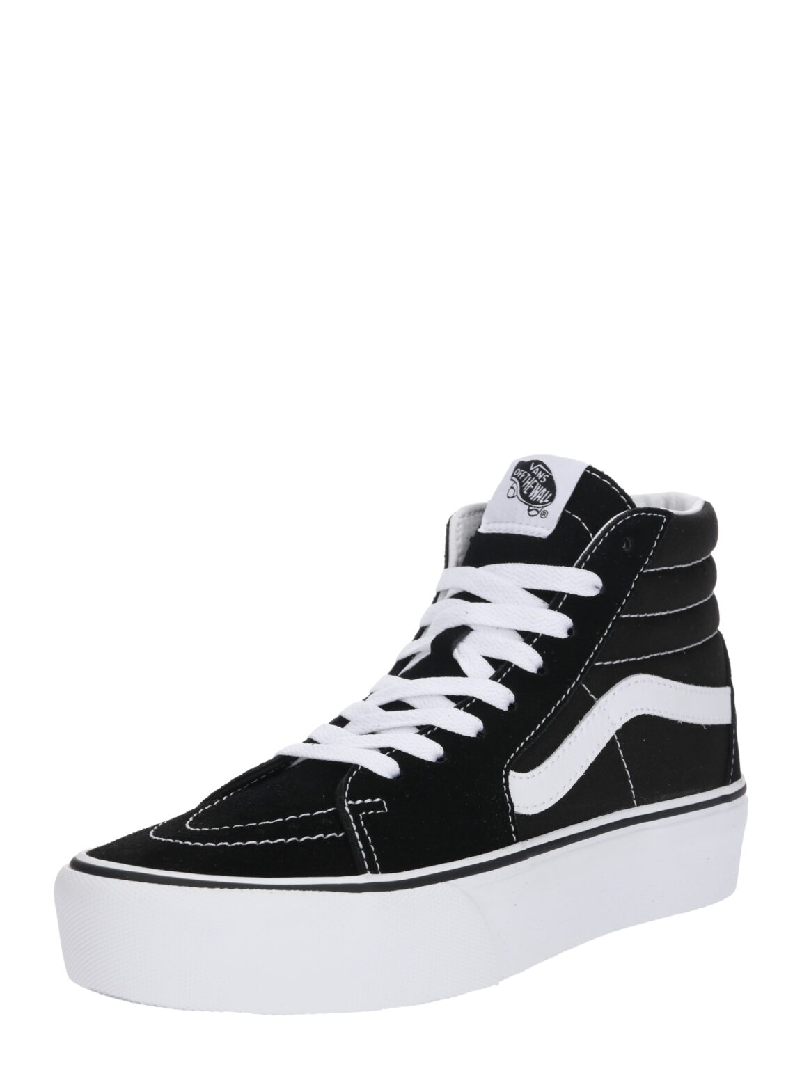 VANS Magas szárú sportcipők  fekete / fehér