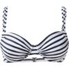 VENICE BEACH Bikini felső 'Summer'  tengerészkék / fehér