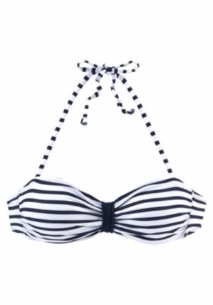 VENICE BEACH Bikini felső 'Summer'  tengerészkék / fehér