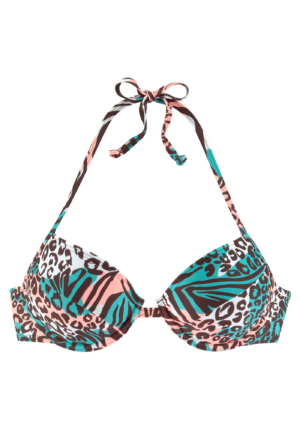VENICE BEACH Bikini felső  barna / zöld / narancs / fehér-Ár