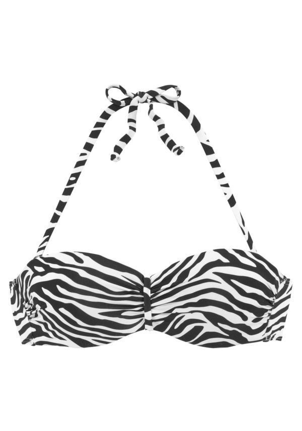VENICE BEACH Bikini felső  fekete / fehér-Hungary