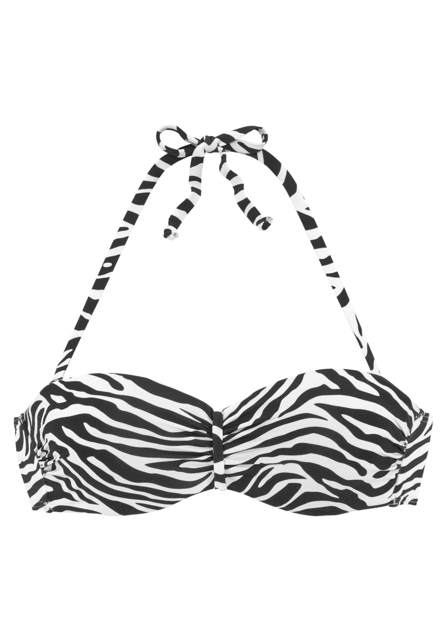 VENICE BEACH Bikini felső  fekete / fehér-Hungary
